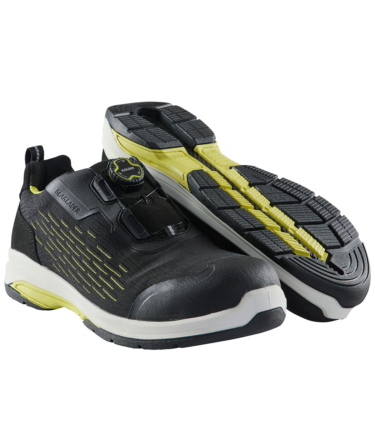 Bl&aring;kl&auml;der Cradle skyddsskor S1P, Svart/Varselgul, large image number 1