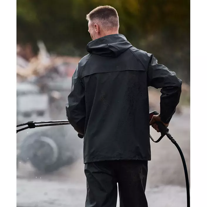 ELKA Elements Outdoor PU/PVC regnjacka, Svart, large image number 2