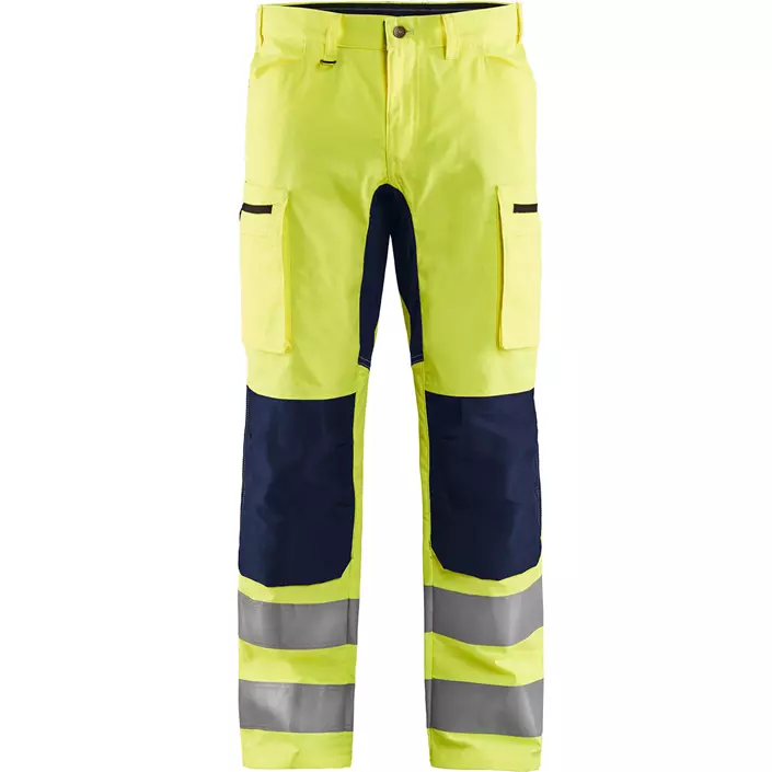 Blåkläder arbejdsbukser, Hi-vis Gul/Marine, large image number 0
