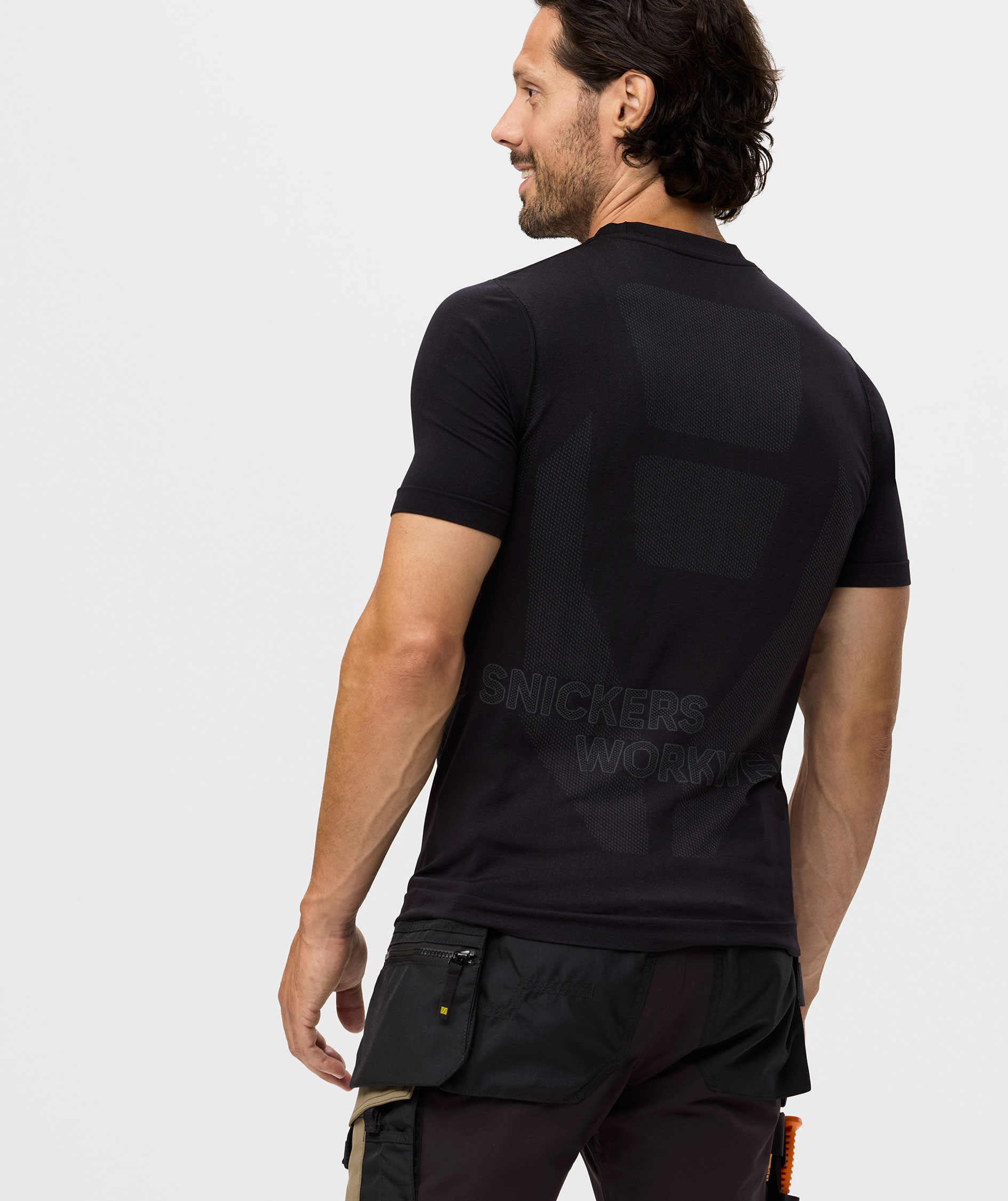 Snickers FlexiWork 37.5&reg; T-shirt 2519, Black, large image number 3