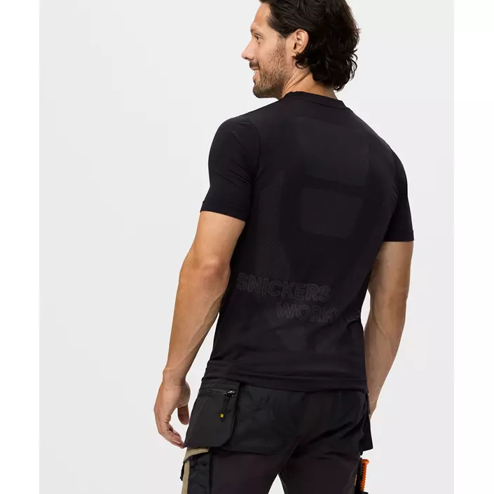 Snickers FlexiWork 37.5® T-shirt 2519, Svart, large image number 3