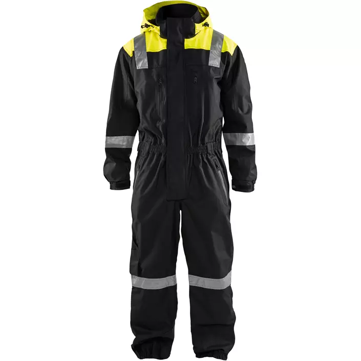 Blåkläder Shell Overall, Schwarz/Hi-Vis Gelb, large image number 0