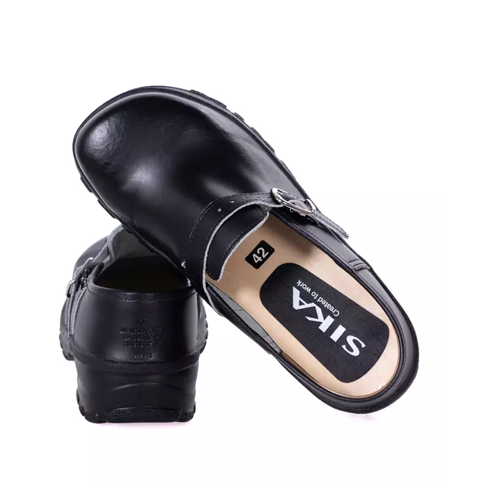 Sika Comfort safety clogs with heel cover SBP, Black, large image number 2
