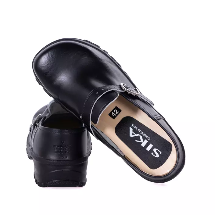 Sika Comfort safety clogs with heel cover SBP, Black, large image number 2
