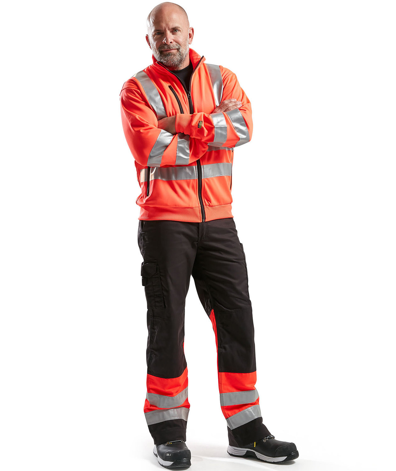 Bl&aring;kl&auml;der sweatshirt, Hi-Vis R&oslash;d, large image number 1