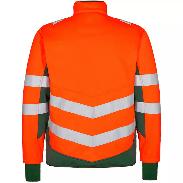 Engel Safety softshelljacka, Varsel Orange/Grön, large image number 1