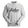 Snickers logo sweatshirt 2892, Lys gråmeleret
