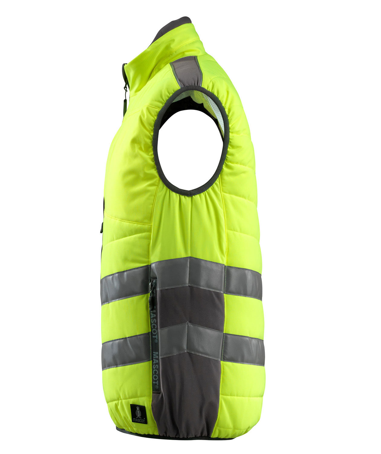 Mascot Safe Supreme Grimsby vattert vest, Hi-vis Gul/M&oslash;rk antrasitt