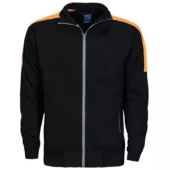 ProJob sweatshirt 2123, Sort/Orange