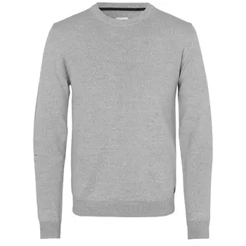 Seven Seas knitted pullover with merino wool, Light Grey Melange
