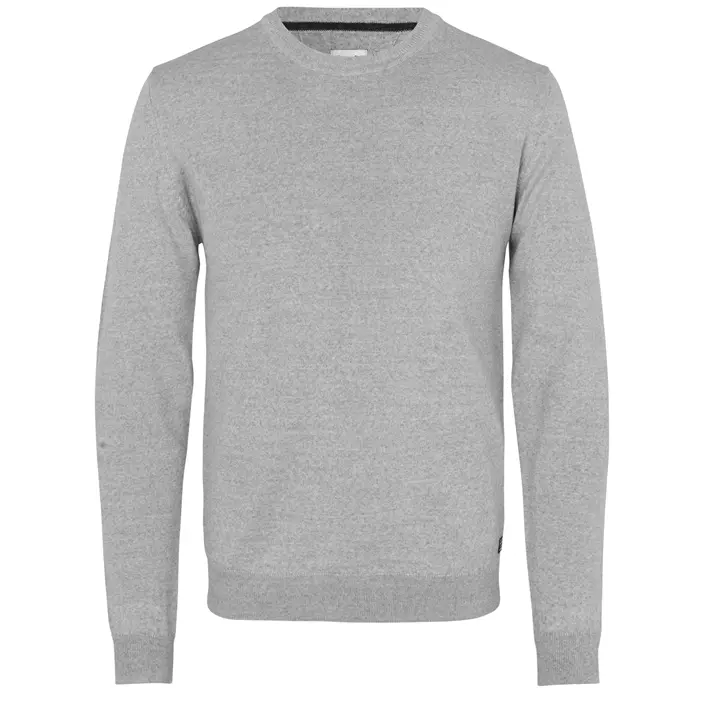 Seven Seas knitted pullover with merino wool, Light Grey Melange, large image number 0