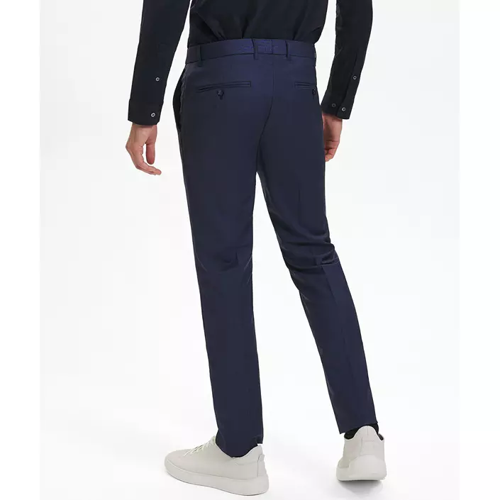 Sunwill Super 130 Fitted wool trousers, Dark Blue, large image number 7