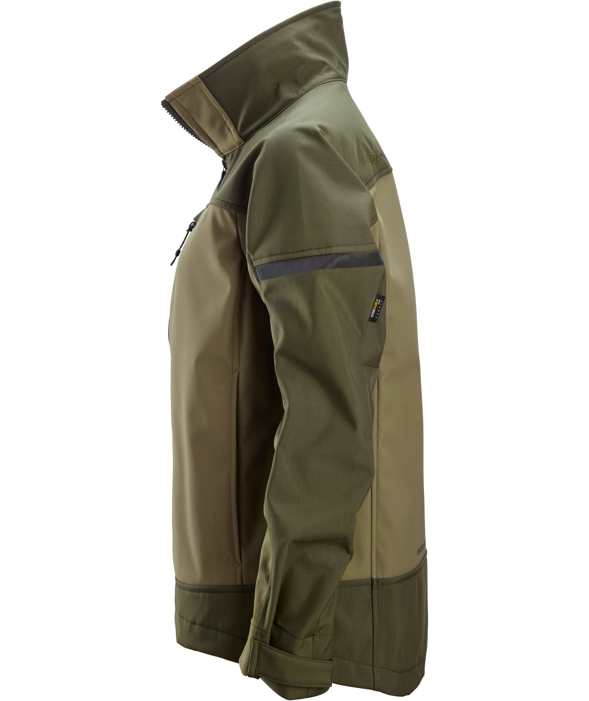 Snickers AllroundWork dame softshelljakke 1276, Khaki Green/Dark Khaki Green, large image number 3