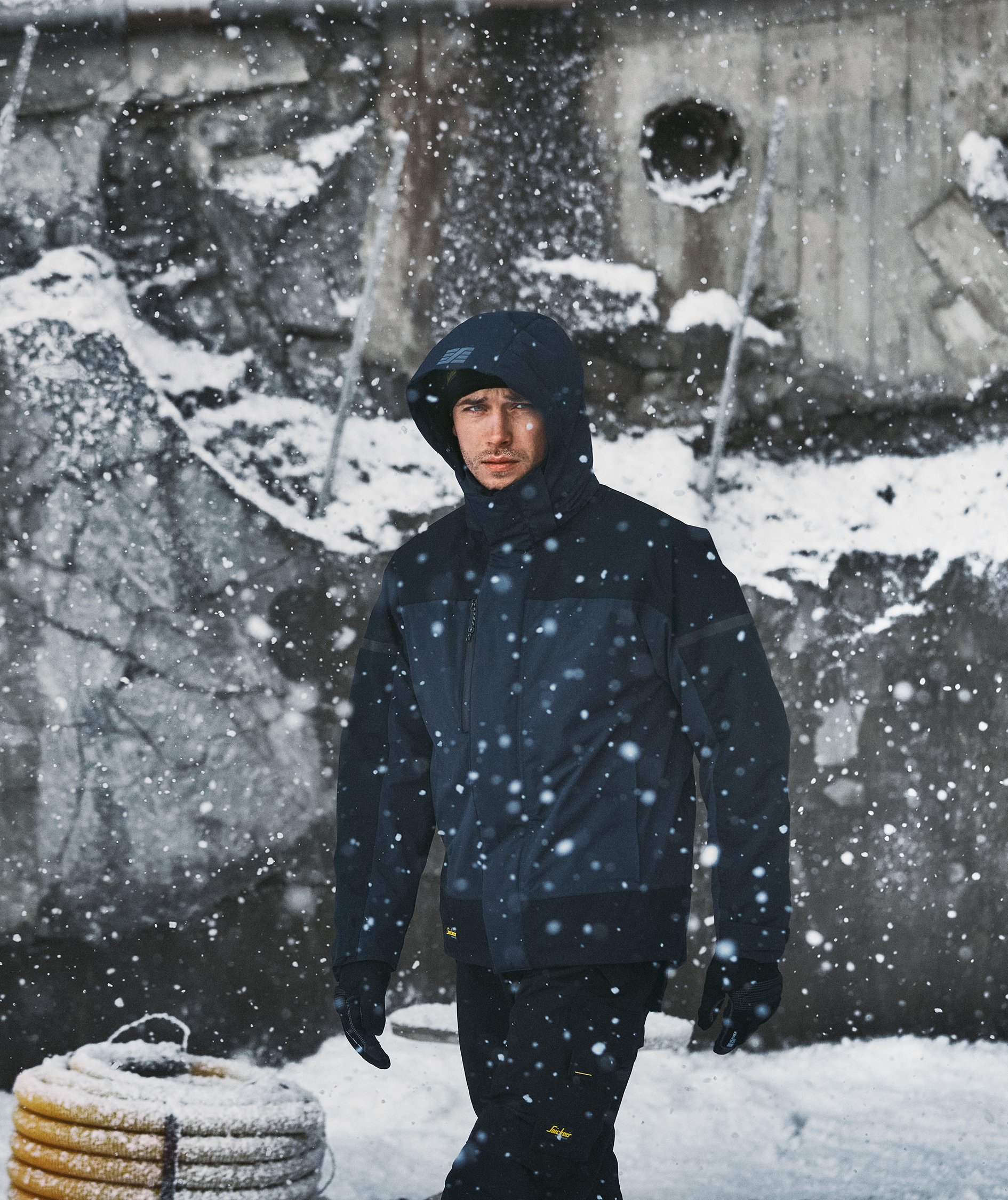 Snickers AllroundWork winter jacket 1112, Navy/Dark Navy, large image number 5