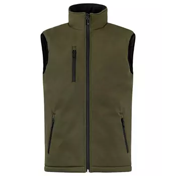 Clique lined softshell vest, Fog Green