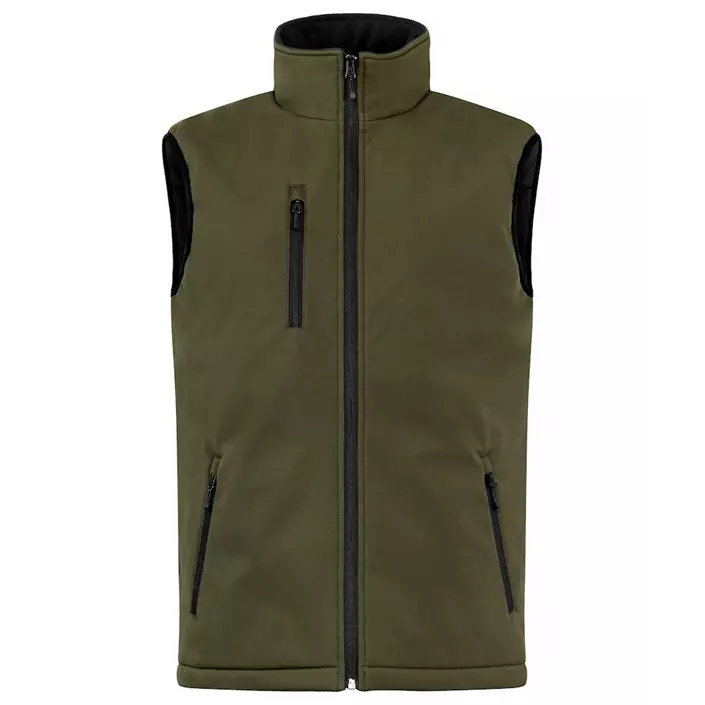 Clique lined softshell vest, Fog Green, large image number 0