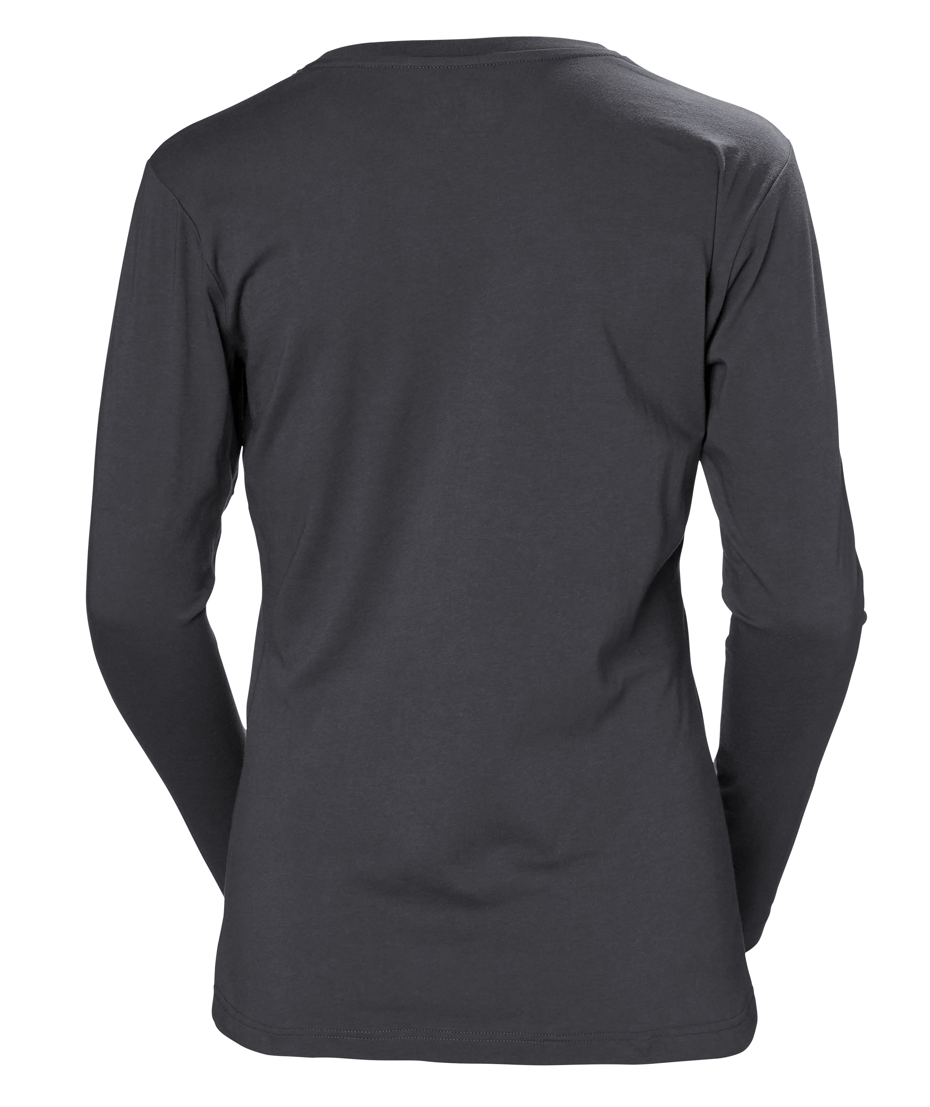 Helly Hansen Classic lang&aelig;rmet dame T-shirt, M&oslash;rkegr&aring;, large image number 2