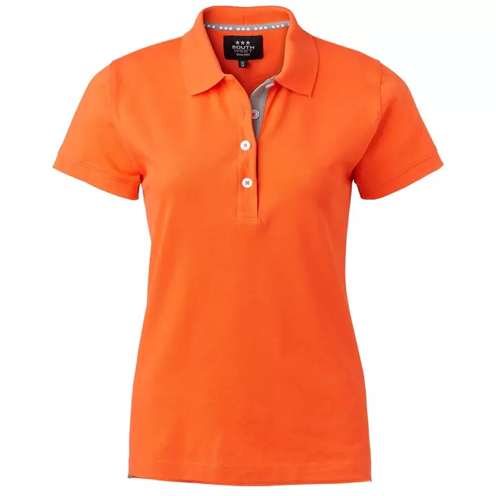 South West Marion Damen Poloshirt, Orange, large image number 0