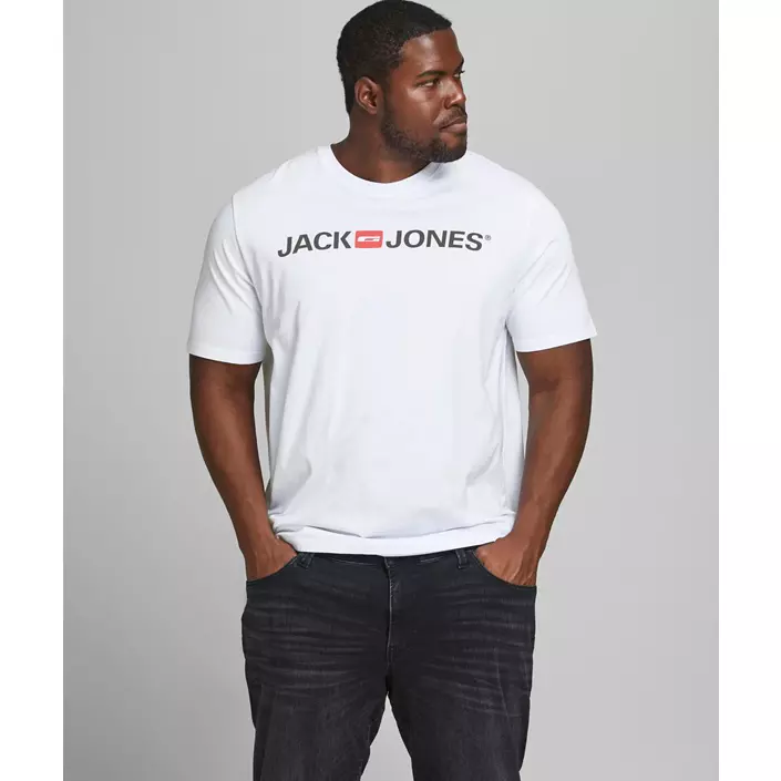 Jack & Jones Plus JJECORP LOGO T-shirt, White , large image number 6