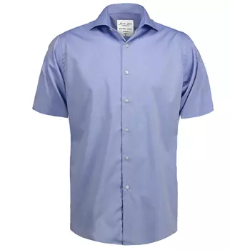 Seven Seas modern fit Fine Twill kortærmet skjorte, Lys Blå