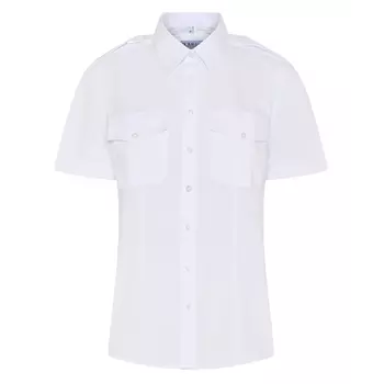 Angli Slim Fit short-sleeved women's pilot shirt, White