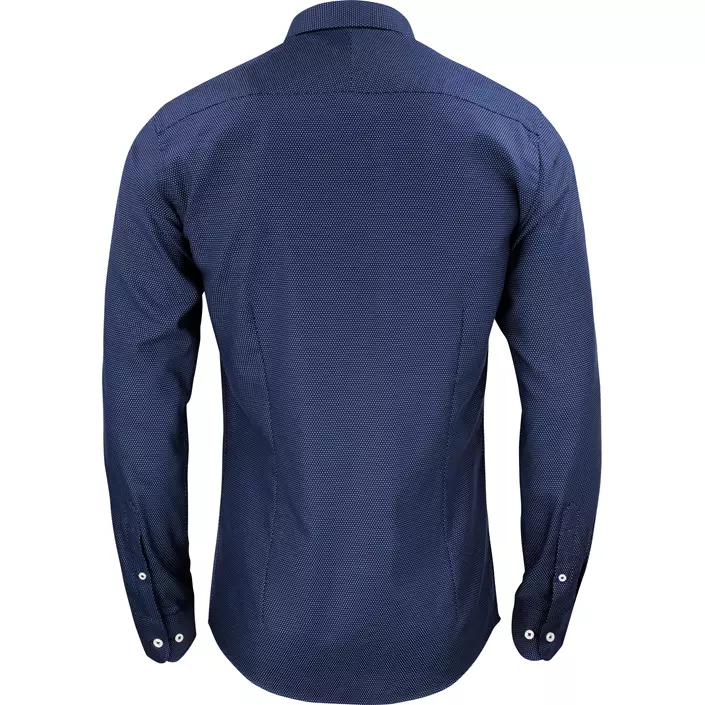 J. Harvest & Frost Purple Bow 49 slim fit shirt, Navy/White dot, large image number 1