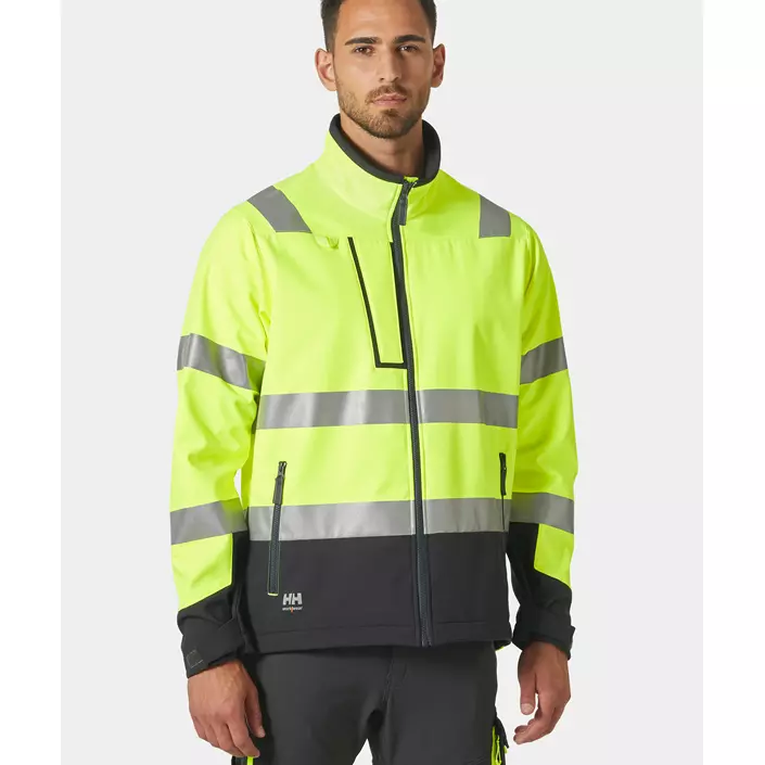 Helly Hansen Alna 2.0 softshell jacket, Hi-vis yellow/charcoal, large image number 1