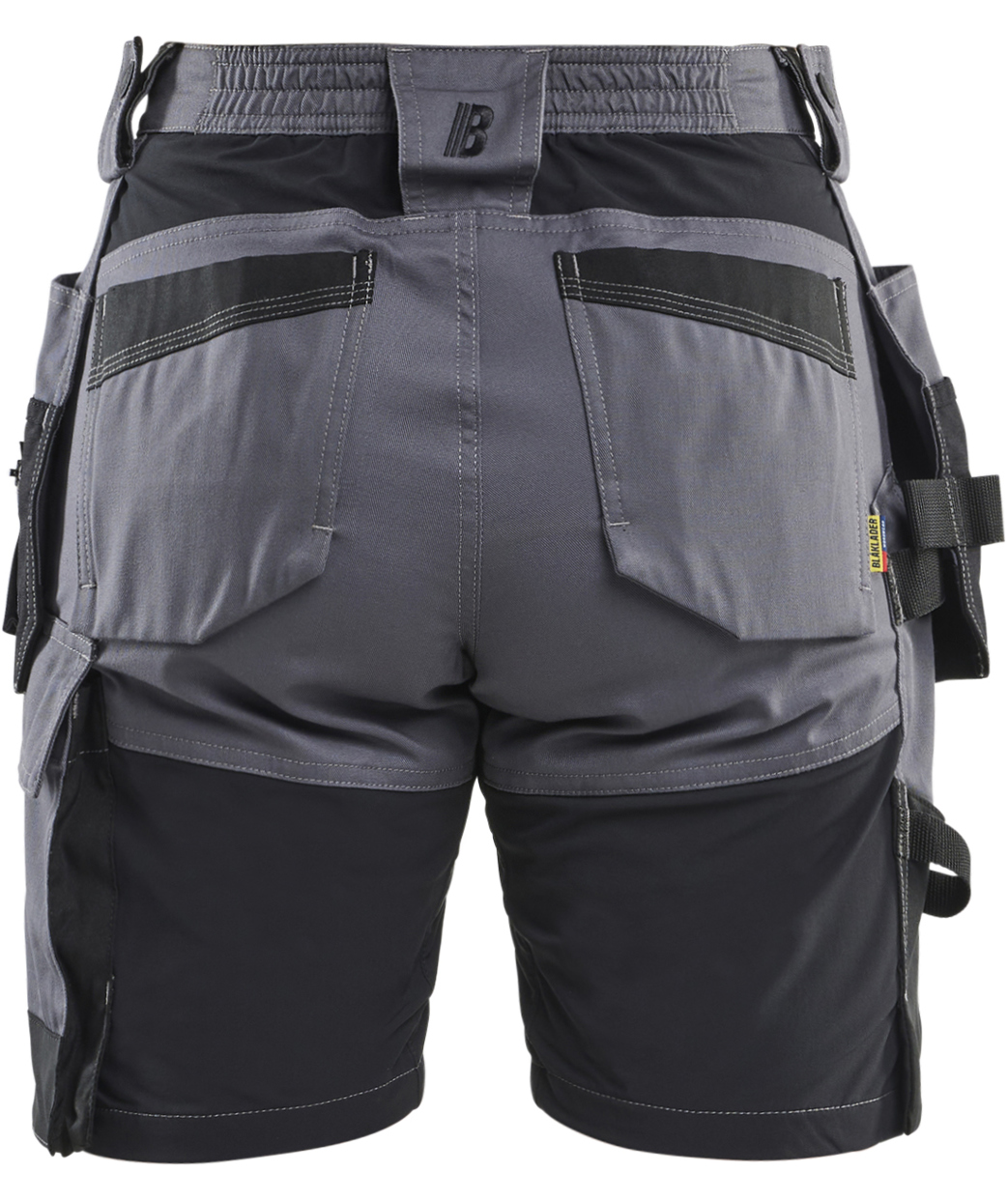 Bl&aring;kl&auml;der dame h&aring;ndv&aelig;rkershorts, Mellemgr&aring;, large image number 2