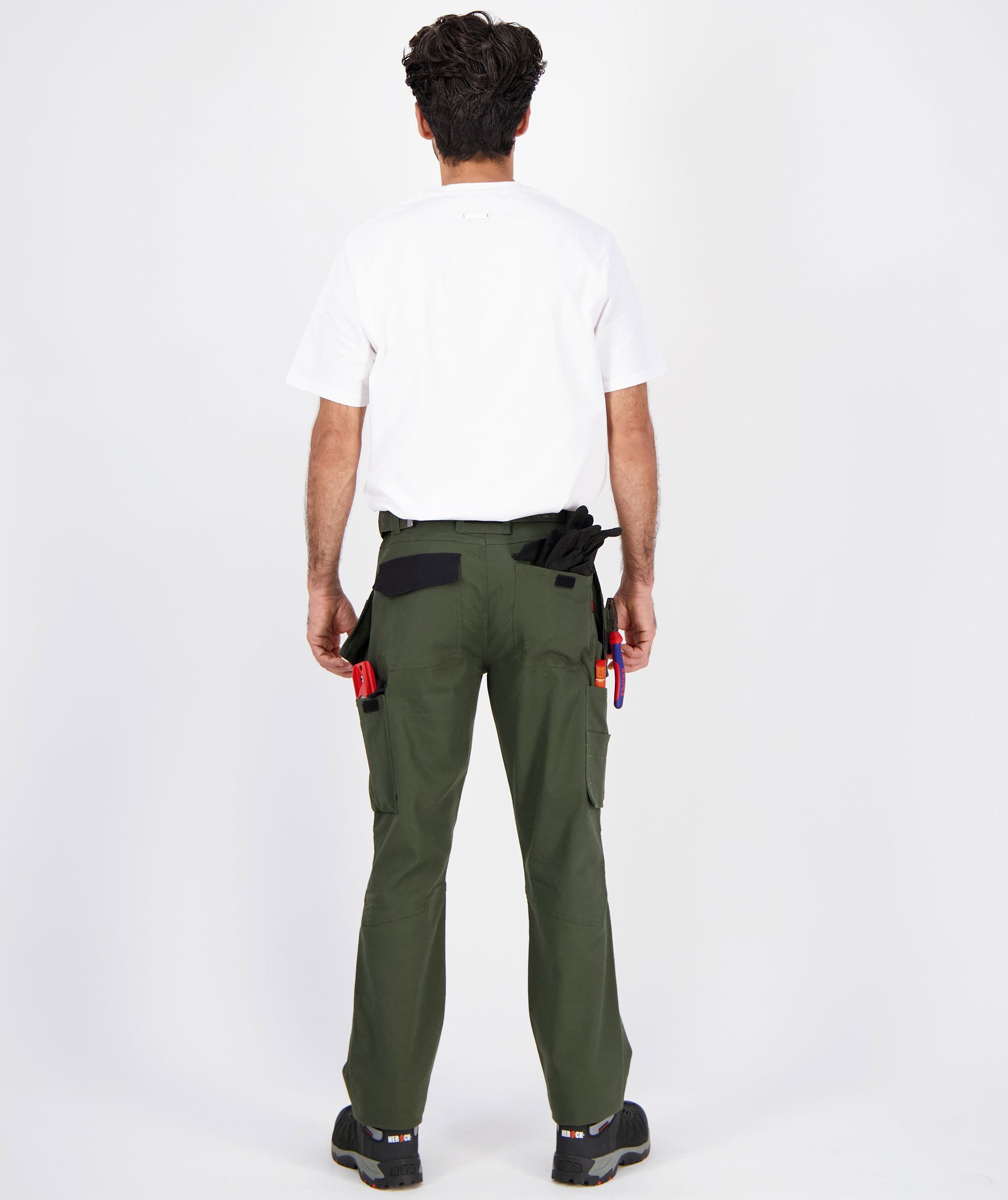 HEROCK Spero craftsman trousers, Dark Khaki/Black, large image number 3