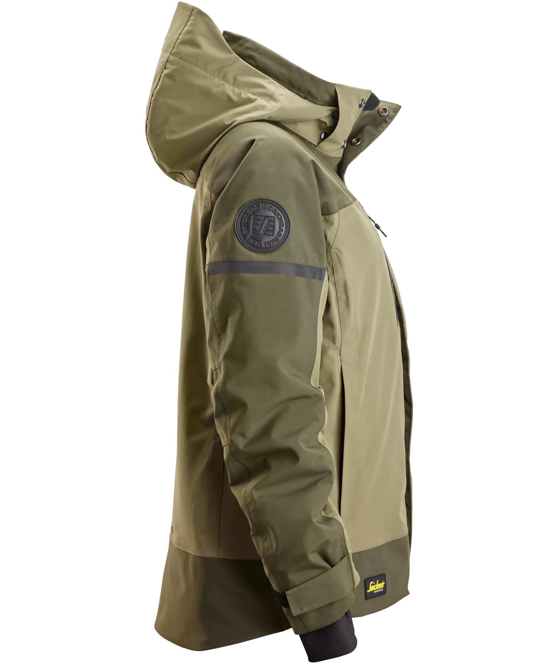 Snickers AllroundWork vinterjacka 1177 dam, Khaki Green/Dark Khaki Green, large image number 3