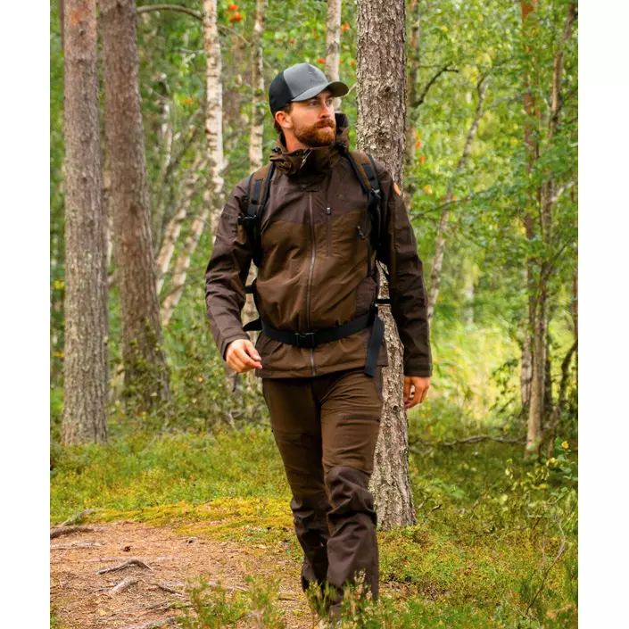 Pinewood Finnveden Hybrid bukser, Dark brown, large image number 7