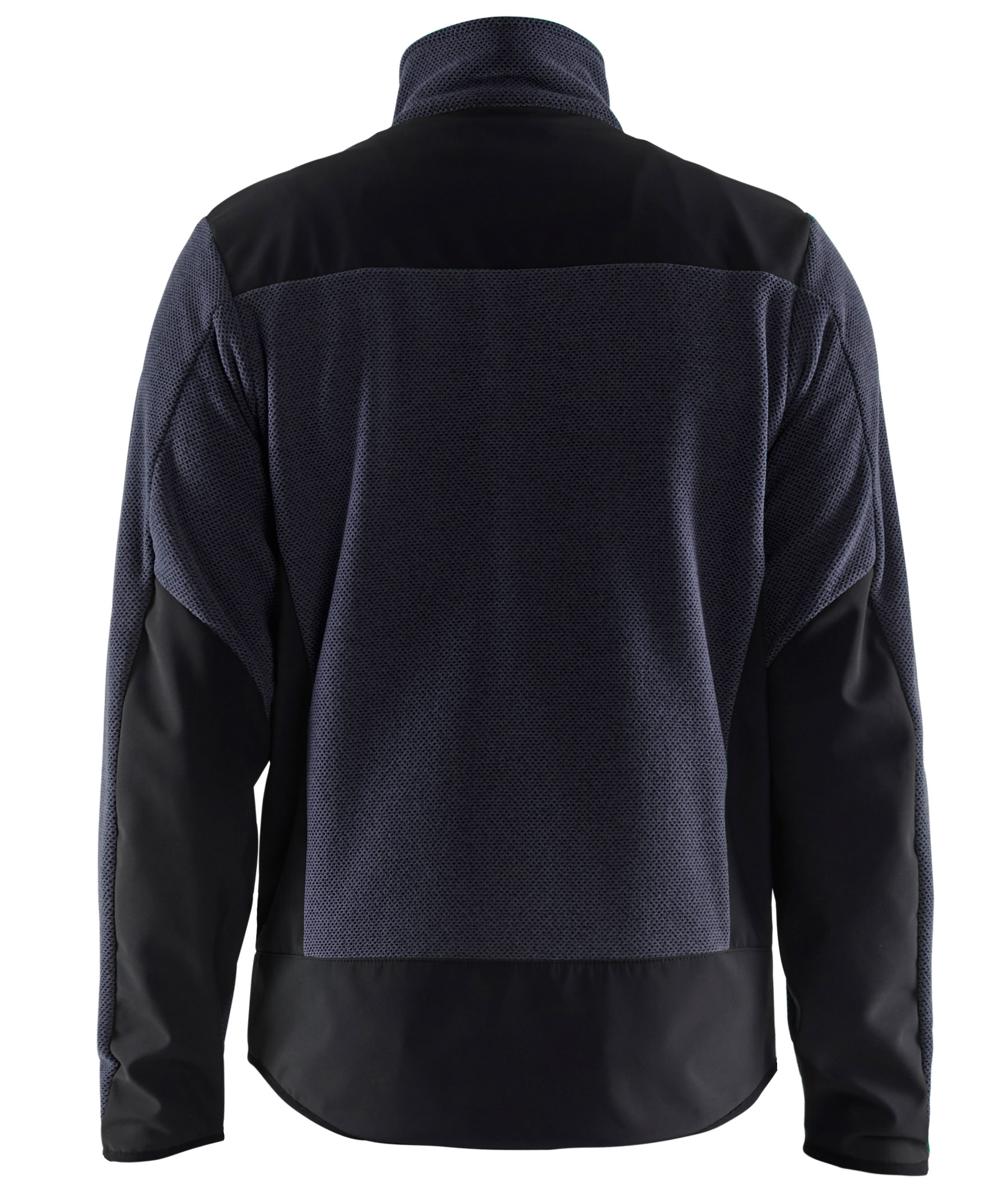 Bl&aring;kl&auml;der knitted jacket with softshell, Marine Blue/Black