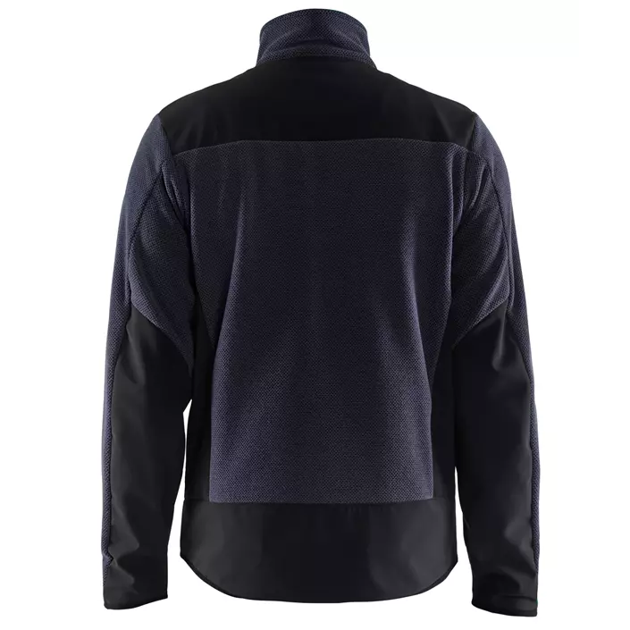Blåkläder strikket jakke med softshell, Marine/Svart, large image number 1