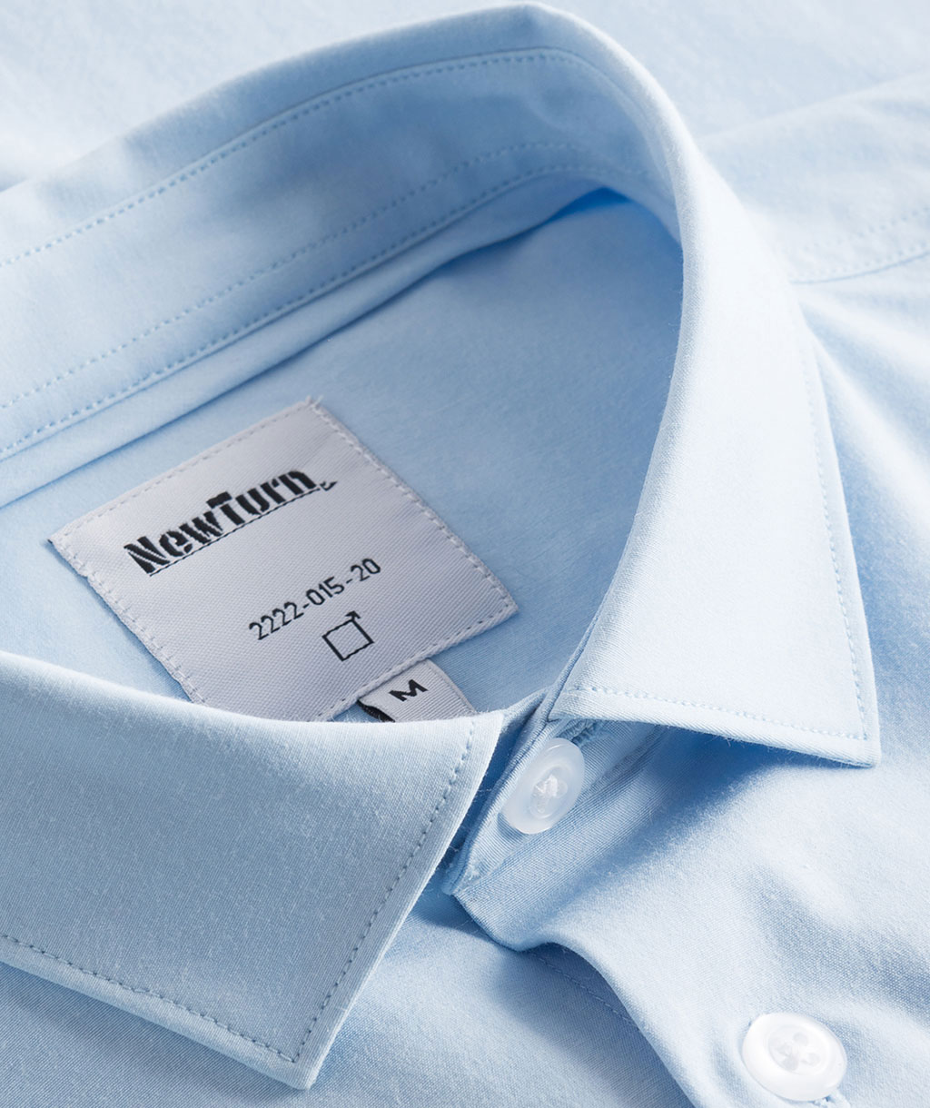 NewTurn Super Stretch Slim fit shirt, Lightblue, large image number 3