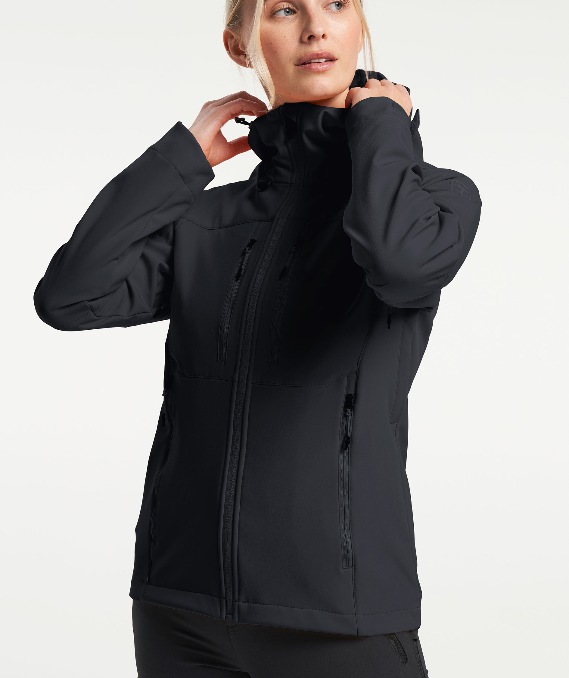 Tenson TXlite Damen Softshelljacke, Black, large image number 8