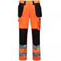 Vidar V5006 håndværkerbukser, Hi-Vis Orange/Sort Vidar V5006 håndværkerbukser