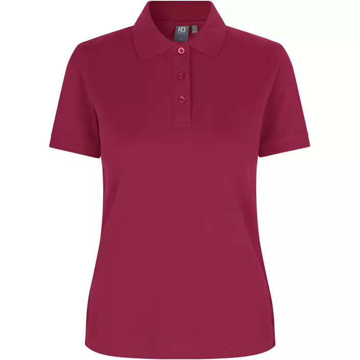 ID women's Pique Polo T-shirt with stretch, Cerise, large image number 0