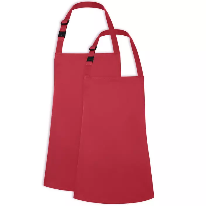Karlowsky bröstlappsförkläde till barn, Raspberry, large image number 2
