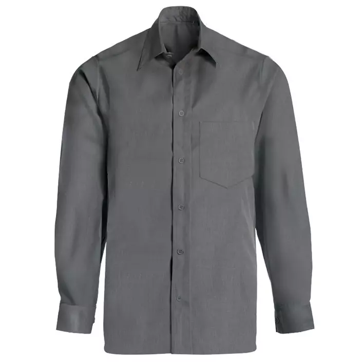 Kentaur comfort fit long-sleeved shirt, Grey Melange, large image number 0