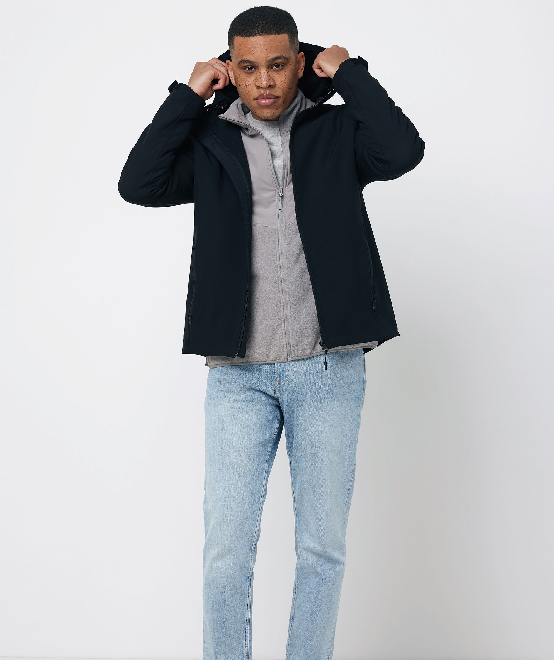 Iqoniq Makalu softshelljacka, Svart, large image number 5