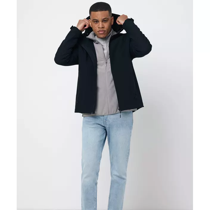 Iqoniq Makalu softshelljacka, Svart, large image number 5