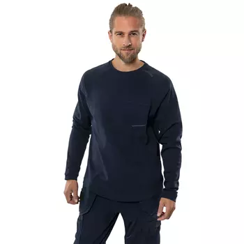 Fristads long-sleeved T-shirt 7821 GHT, Dark Marine Blue