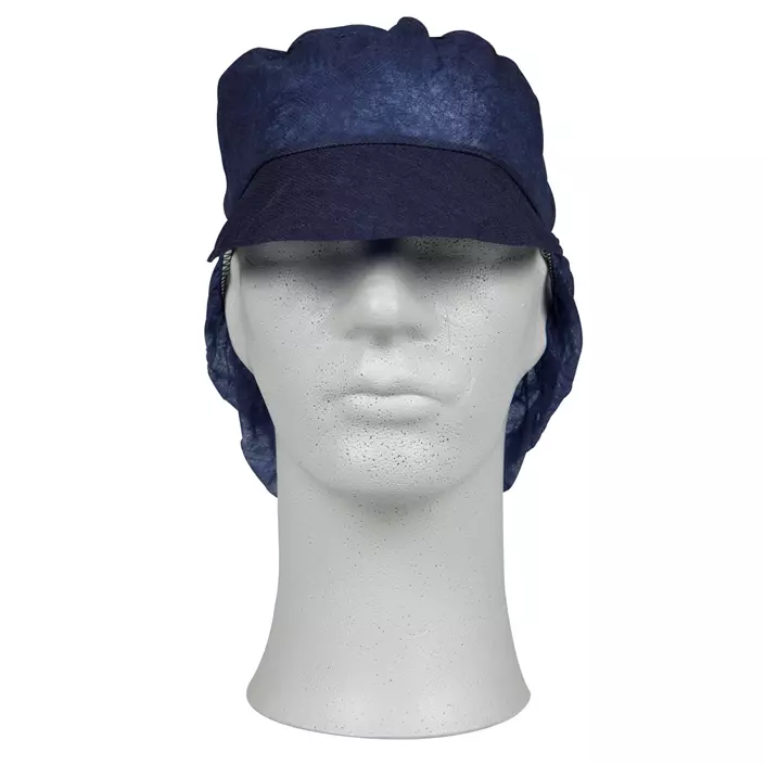 Abena Classic 100-pack cap with hairnet, Blue, large image number 0