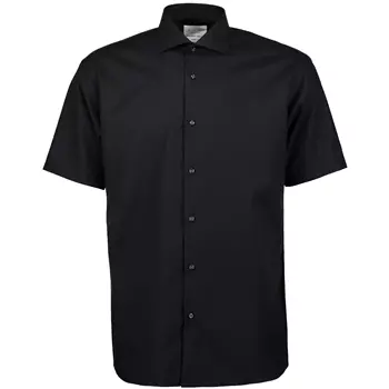 Seven Seas modern fit Fine Twill short-sleeved shirt, Black