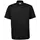Seven Seas modern fit Fine Twill short-sleeved shirt, Black, Black, swatch