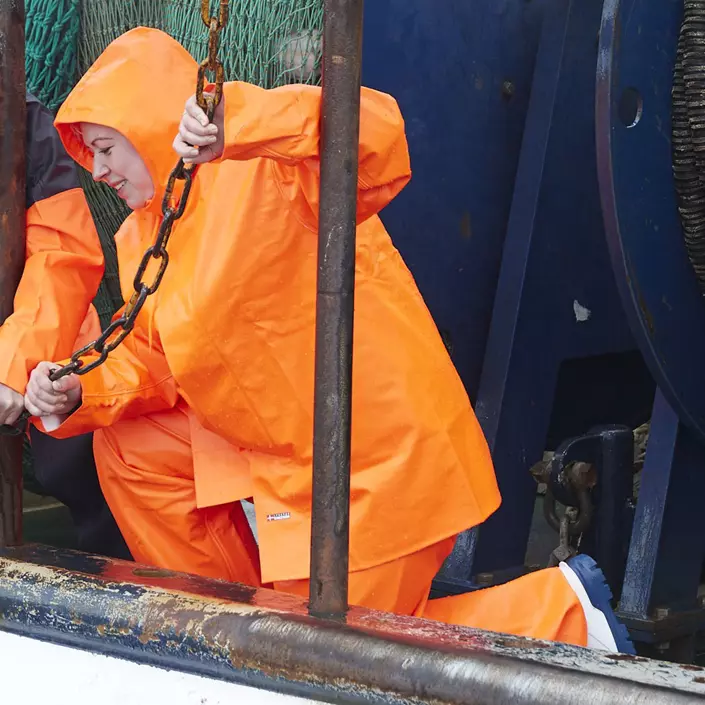 Lyngsøe PVC regnjacka, Varsel Orange, large image number 1