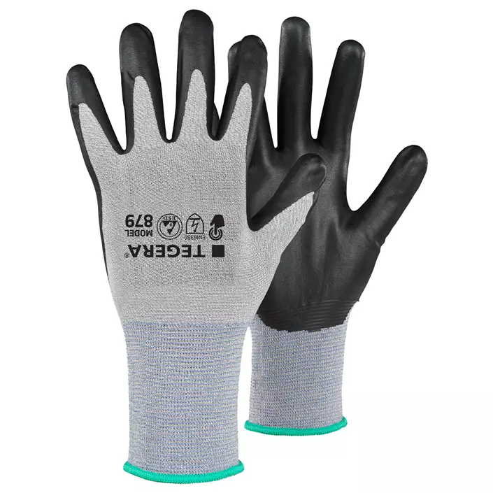 Tegera 879 ESD work gloves, Black/Grey, large image number 0