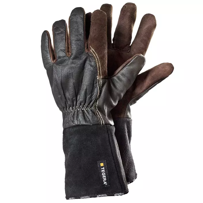 Tegera 132A welder gloves, Black/Brown, large image number 0
