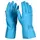 OX-ON food-approved latex gloves, Blue, Blue, swatch