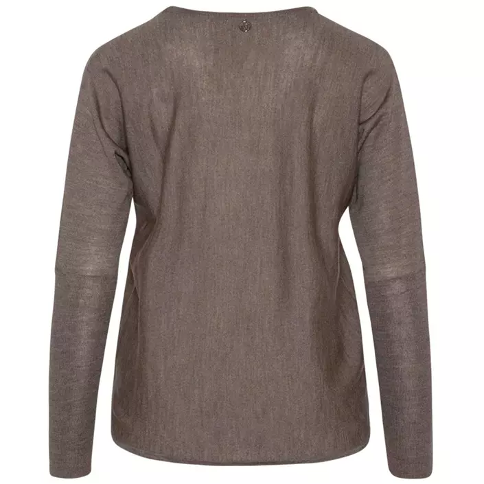 Claire Woman Pippa women's knitted pullover with merino wool, Taupe, large image number 1
